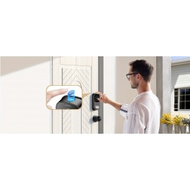 AL501 Arpha 2K WiFi Smart Lock For Door With 32 GB Storage, Multi-Function Entry Lock For Front Door With Keypad: Doorbell, Fingerprint, Key Entry, Password Entry, One-Click Lock/Unlock, App Control, 2-Way Audio, Motion Detection