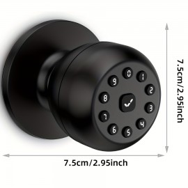 Keyless Entry Door Lock with Keypad, Smart Door Knob Keypad Door Knob, Smart Lock with Keypad Smart Door Lock Digital Door Lock with Keypad for Indoors Bedrooms, Apartments