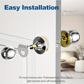 Keyless Entry Door Lock with Keypad, Smart Door Knob Keypad Door Knob, Smart Lock with Keypad Smart Door Lock Digital Door Lock with Keypad for Indoors Bedrooms, Apartments