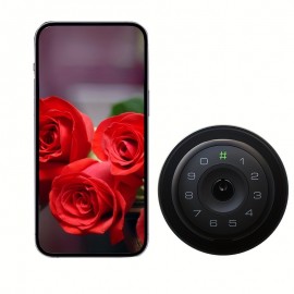 For Smart Wireless Door Knob With Fingerprint, Password & Key Access - Wireless Enabled, Battery-Powered Aluminum Alloy Lock For Home And Office Security - Keyless Entry Door Lock