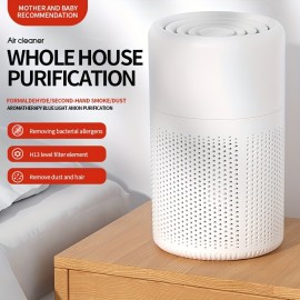 Air Purifier, Small Portable Air Cleaner For Bedroom With HEPA Filter, Upgraded Low Noise Home Air Purifiers, USB Home Air Cleaner For Better Sleep Filters Pet Dander Odor Dust, Use At Office, Desktop, Bedroom