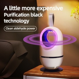 USB-Powered HEPA Air Purifier: Filters Smoke, Allergens, Pet Dander, Odors, Dust - Suitable for Home and Office