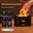 Warm Light Flame Humidifier, Aromatherapy For Home Essential Oils Air Purifier Cool Mist Humidifier USB Scent Diffuser