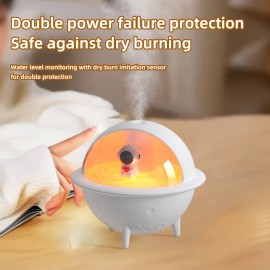 Keai Space Ball Humidifier Portable Humidifier USB Desktop Humidifier, Cold Mist Silent Ultrasonic Aromatherapy Diffuser, Suitable For Cars, Offices, Bedrooms, 2 Mist Modes
