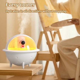 Keai Space Ball Humidifier Portable Humidifier USB Desktop Humidifier, Cold Mist Silent Ultrasonic Aromatherapy Diffuser, Suitable For Cars, Offices, Bedrooms, 2 Mist Modes