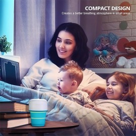 Tikaton Travel Humidifier, Portable Personal Humidifier Mini With Collapsible Water Tank (Upgraded Version), USB Powered Cool Mist Humidifier Car, Office, Bedroom