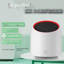 New Air Purifier, Small Household USB Silent Odor Removal Smoke Dust Mini Portable Purifier