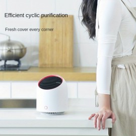 New Air Purifier, Small Household USB Silent Odor Removal Smoke Dust Mini Portable Purifier