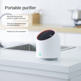 New Air Purifier, Small Household USB Silent Odor Removal Smoke Dust Mini Portable Purifier