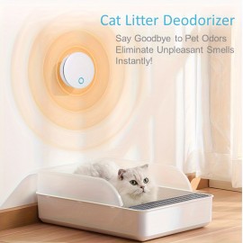 Portable Air Purifier, Negative Ion And Ozone Generator, USB Rechargeable, Purifying Air And Eliminate Odor, Pet Odor Remover, Litter Box Sterilizer, Suitable For Home, Car, Refrigerator, Shoe Cabinet, Pet Room