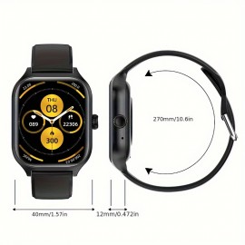 New Smartwatch, Wireless Call/receive Multiple Sports Modes, Sedentary Reminder, Weather Forecast Message Notification, Men's And Women's Gift Sports Style, Suitable For Android And Ios Multi Sport Modes