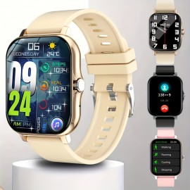 Large Dial Smart Watch, Wireless Call Answering/rejection, Sports Monitoring, Multiple APP Text Message Reminder Viewing, Compatible With IPhone/Andriod