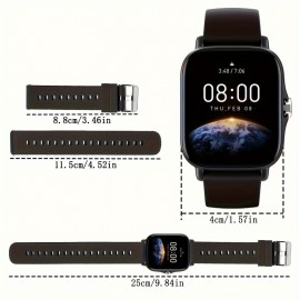 Large Dial Smart Watch, Wireless Call Answering/rejection, Sports Monitoring, Multiple APP Text Message Reminder Viewing, Compatible With IPhone/Andriod
