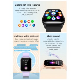 New Stylish Smartwatch, IPX8 1ATM Waterproof For The Gym, Swimming, For Men Ios Phones, Texting And Calling, For Health Steward, Whatsapp, Women Android Phones, Ai Voice, Music, Outdoor Sports Watch, Pedometer, Calorie, Alarm Clock, Calculator, Sleep