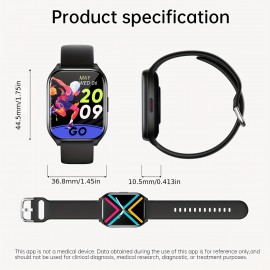 New Stylish Smartwatch, IPX8 1ATM Waterproof For The Gym, Swimming, For Men Ios Phones, Texting And Calling, For Health Steward, Whatsapp, Women Android Phones, Ai Voice, Music, Outdoor Sports Watch, Pedometer, Calorie, Alarm Clock, Calculator, Sleep