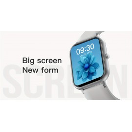 Smart Watch IP68 Waterproof With 1.83 Full Touch Screen Smartwatch And 100+ Exercise Sports Modes, Weather, Music Controls, Voice Assistant Fitness All-day Body Monitoring Watches With Gift For Men And Women