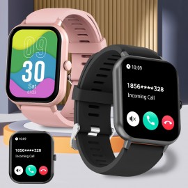 Smart Watch IP68 Waterproof With 1.83 Full Touch Screen Smartwatch And 100+ Exercise Sports Modes, Weather, Music Controls, Voice Assistant Fitness All-day Body Monitoring Watches With Gift For Men And Women