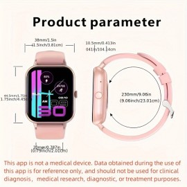 Smart watch wireless calling dial calling reminder and rejection for IPhone for Andriod Suitable for men and women sports watches  Change Wallpaper