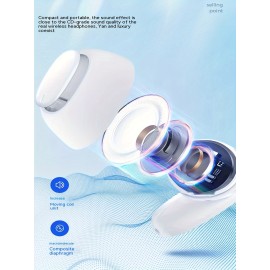 TWS Wireless Headphones Headphones Earbuds - Unrivaled True Wireless Freedom Ergonomic Design For Ultimate Comfort HIFI Sound With Dolby Bass, ACC Stereo HD Calling, Compatible With Android/iPhone, Ideal For Sports And Music Lovers!