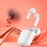 Wireless Headphones White Wireless Earbuds Semi-in-ear Noise Reduction Voice Control Heavy Bass Stereo Play Music Sports Cycling Talk EQ Tuning 33h High Energy Life Residual Battery Display Festive Gifts