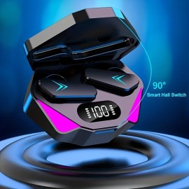 X15 Wireless In-Ear Earbuds with Touch Control, Noise-Canceling Microphone, Type-C Charging, Compatible with Smartphones, Closed-Back Design