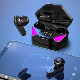 X15 Wireless In-Ear Earbuds with Touch Control, Noise-Canceling Microphone, Type-C Charging, Compatible with Smartphones, Closed-Back Design