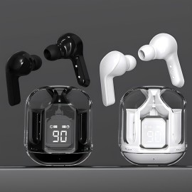 Wireless Headphones, LED Battery Display, High-Quality Music Game Headphones, With Microphone For Android & IOS