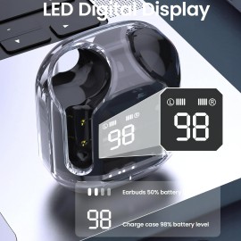 Wireless Headphones, LED Battery Display, High-Quality Music Game Headphones, With Microphone For Android & IOS