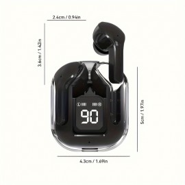 Wireless Headphones, LED Battery Display, High-Quality Music Game Headphones, With Microphone For Android & IOS
