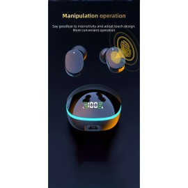 year New Wireless Earphones Headphones With LED Display Touch In-EarTWS Wireless Earbuds Sports Music Game Headset For IOS/Android
