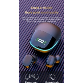year New Wireless Earphones Headphones With LED Display Touch In-EarTWS Wireless Earbuds Sports Music Game Headset For IOS/Android