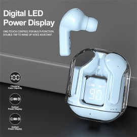 TWS Wireless Gaming Headphones, Low Latency, Transparent Cabin, Built-in Microphone, Multiple Colors Available, Wireless Music Mini Headphones, Suitable for Sports Games, Exercise, Daily Home & Business Travel, An Ideal Gift for Boyfriends and Girlfriends