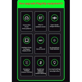 Wireless Headset High Quality Noise Reduction In-Ear Sports Game Ultra Long Life New Model With Excellent Sound Quality And Digital Display Can Provide Emergency Charging For Mobile Phones