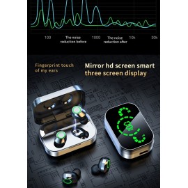 Wireless Headset High Quality Noise Reduction In-Ear Sports Game Ultra Long Life New Model With Excellent Sound Quality And Digital Display Can Provide Emergency Charging For Mobile Phones