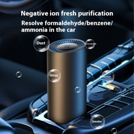 Portable Dust Removal PM 2.5 Negative Ion Air Purifier, Suitable For Car Bedroom Office HEPA Air Purifier, Deodorizer