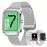 Smart watch suitable for iPhone and Android phones (answering/making calls), men and women's smart fitness tracker watch, sleep monitoring step count calorie counter strap includes (silver steel+light purple+white glue silver buckle)