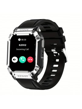 Smart Fitness Watch - Effortless Wireless Calls, Smart Call Management, Multi-App Alerts, Unisex Style, Customizable Wallpaper, Detailed Fitness Tracking - Compatible with iPhone/Android
