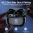 Wireless Earbuds BT Earbuds Built In Noise Reduction Mic  With LED Power Display Charging Case Stereo Bass Earphones Clear Call Earphones For Sports Workout