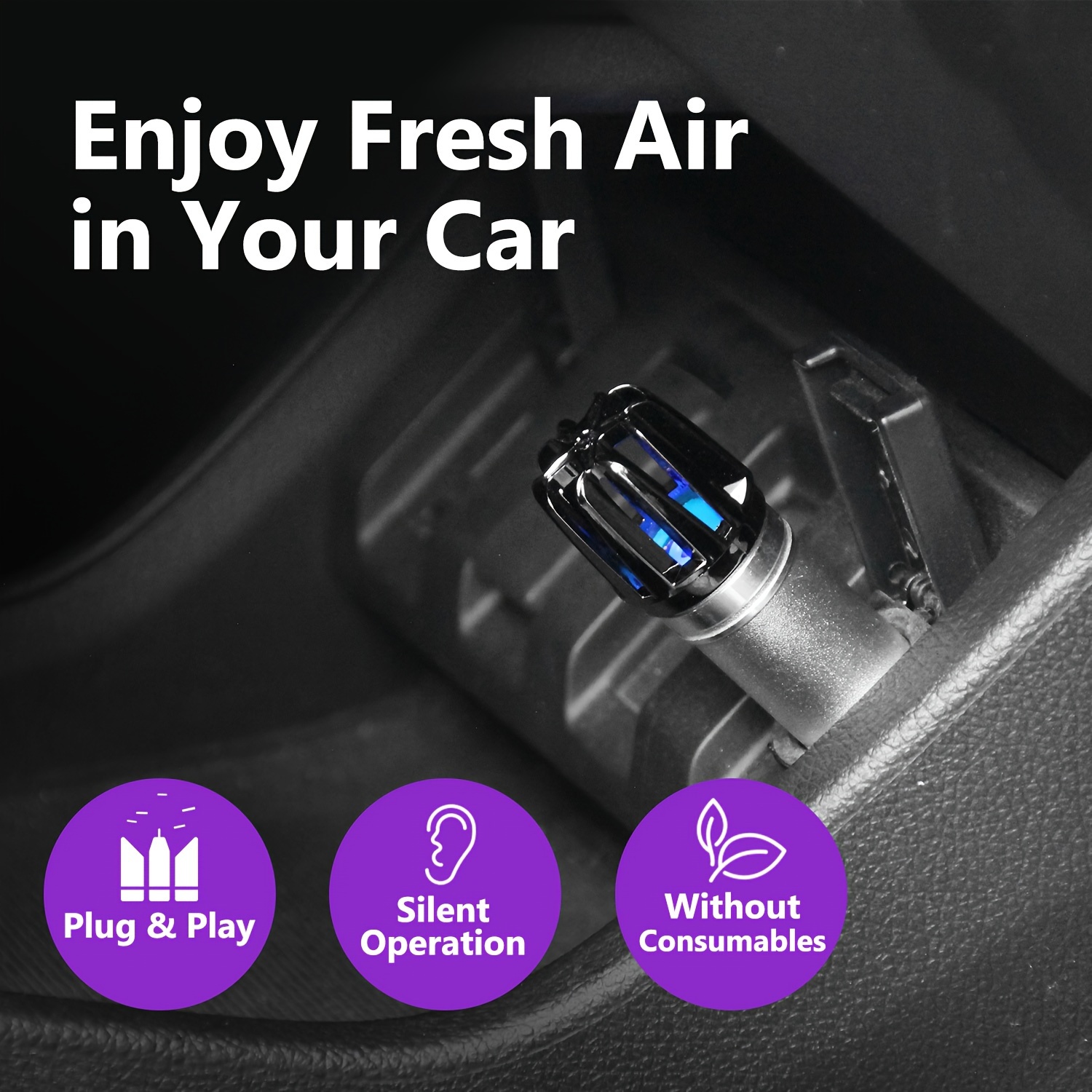 mini car   ionizer 12v plug in car air freshener to remove smoke smell pm2 5 pollen bacteria to reduce bad odors rv auto decoration gift car interior accessory details 2