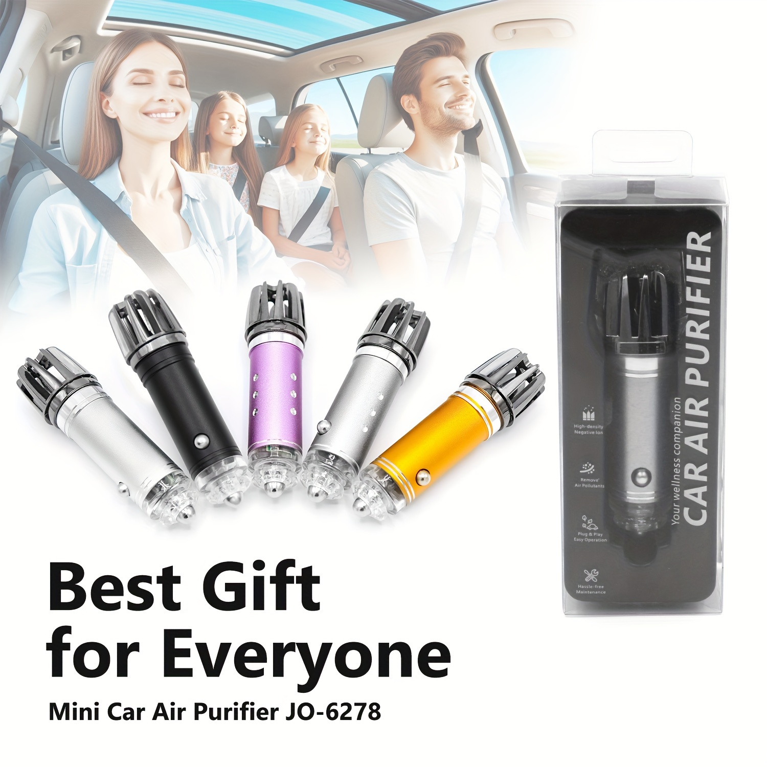 mini car   ionizer 12v plug in car air freshener to remove smoke smell pm2 5 pollen bacteria to reduce bad odors rv auto decoration gift car interior accessory details 6