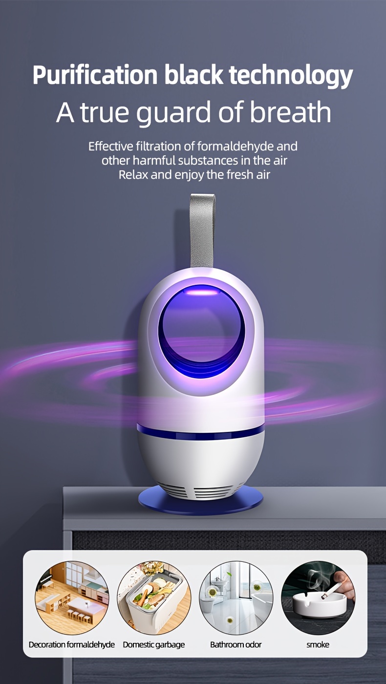 usb powered hepa   filters smoke allergens pet dander odors dust suitable for home and office details 4