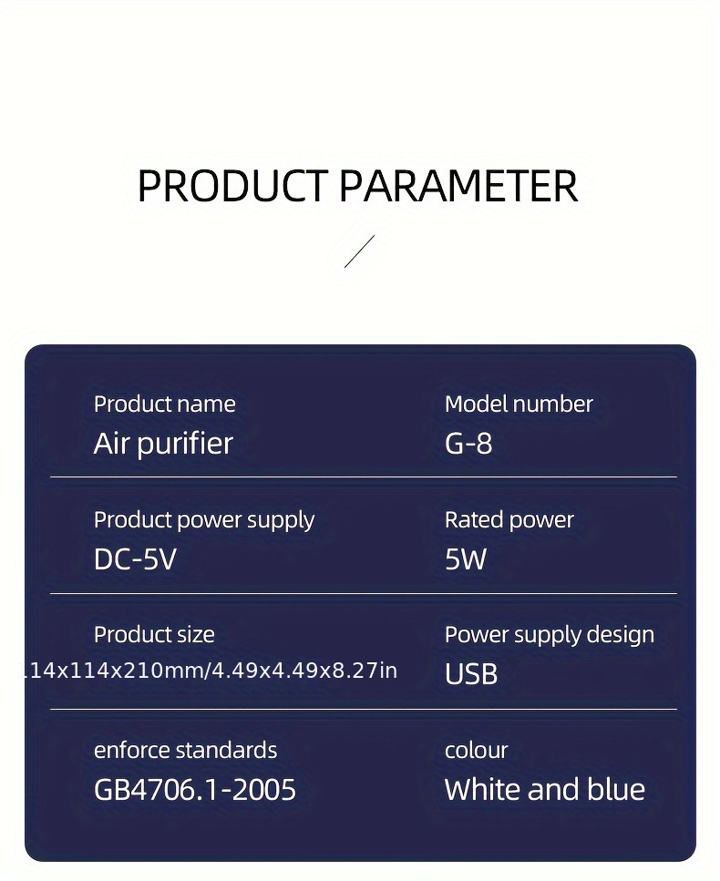 usb powered hepa   filters smoke allergens pet dander odors dust suitable for home and office details 11