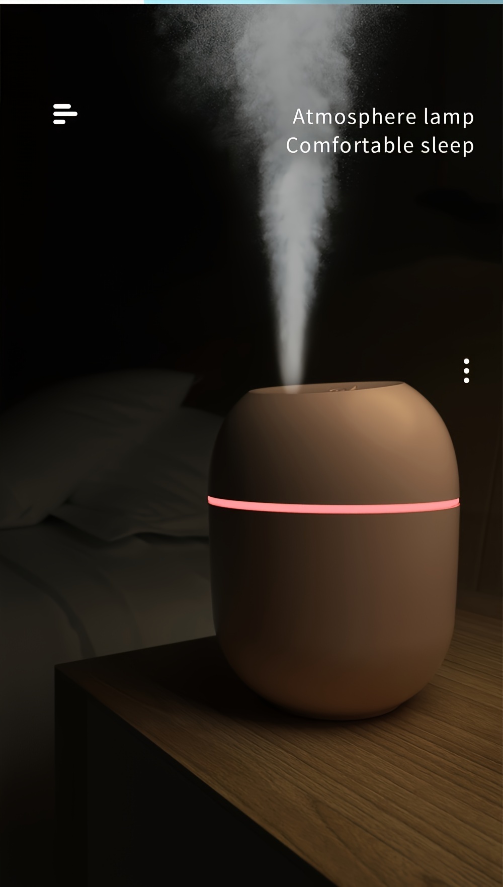 mini humidifier usb personal desktop humidifier for car office room bedroom etc auto shut off 2 mist modes super quiet details 1