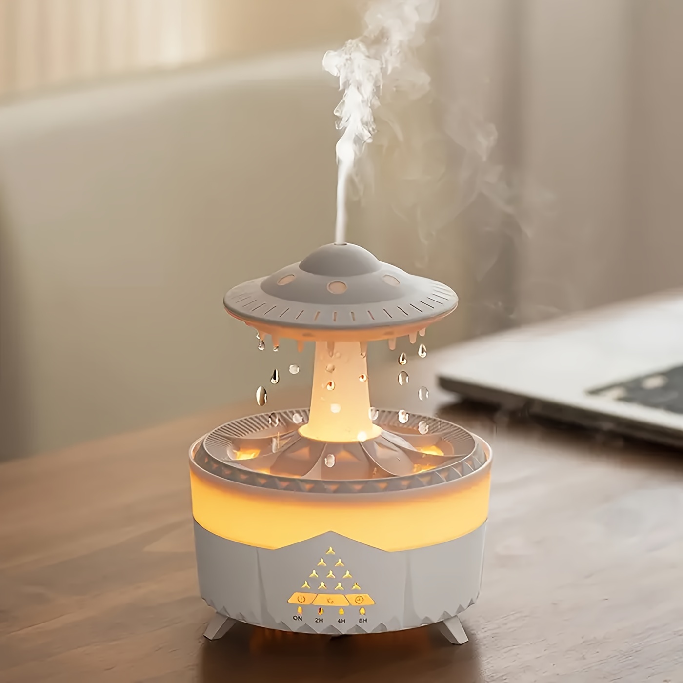 simulated water drop humidifier large capacity smart aromatherapy diffuser ideal for home intuitive atomization technology details 5