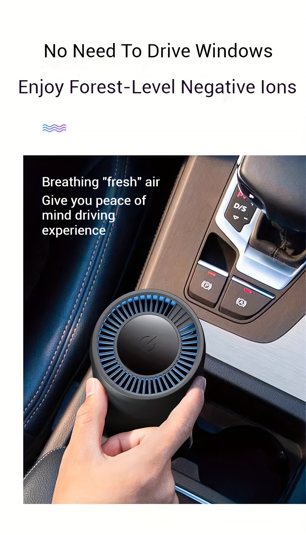 portable dust removal pm 2 5 negative ion   suitable for car bedroom office hepa   deodorizer details 4