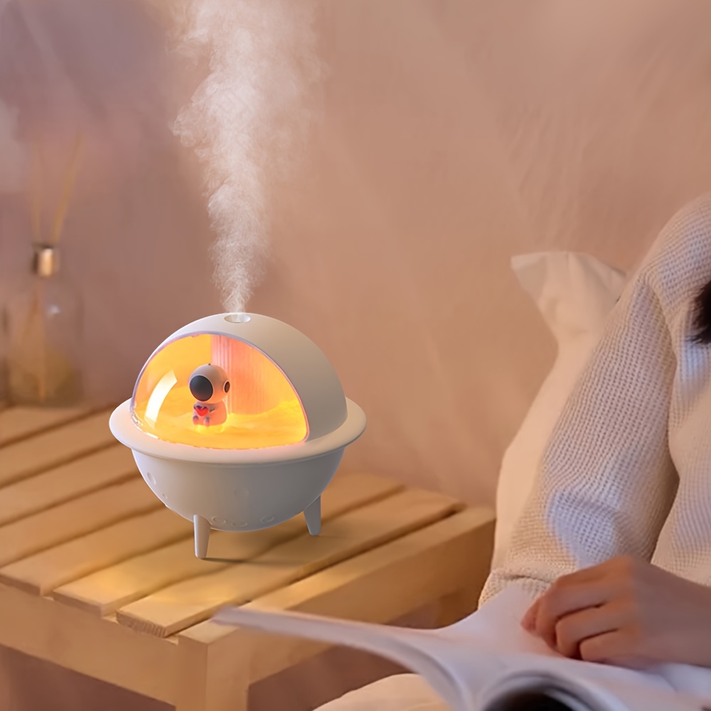   space ball humidifier portable humidifier usb desktop humidifier cold mist silent ultrasonic aromatherapy diffuser suitable for cars offices bedrooms 2 mist modes details 1