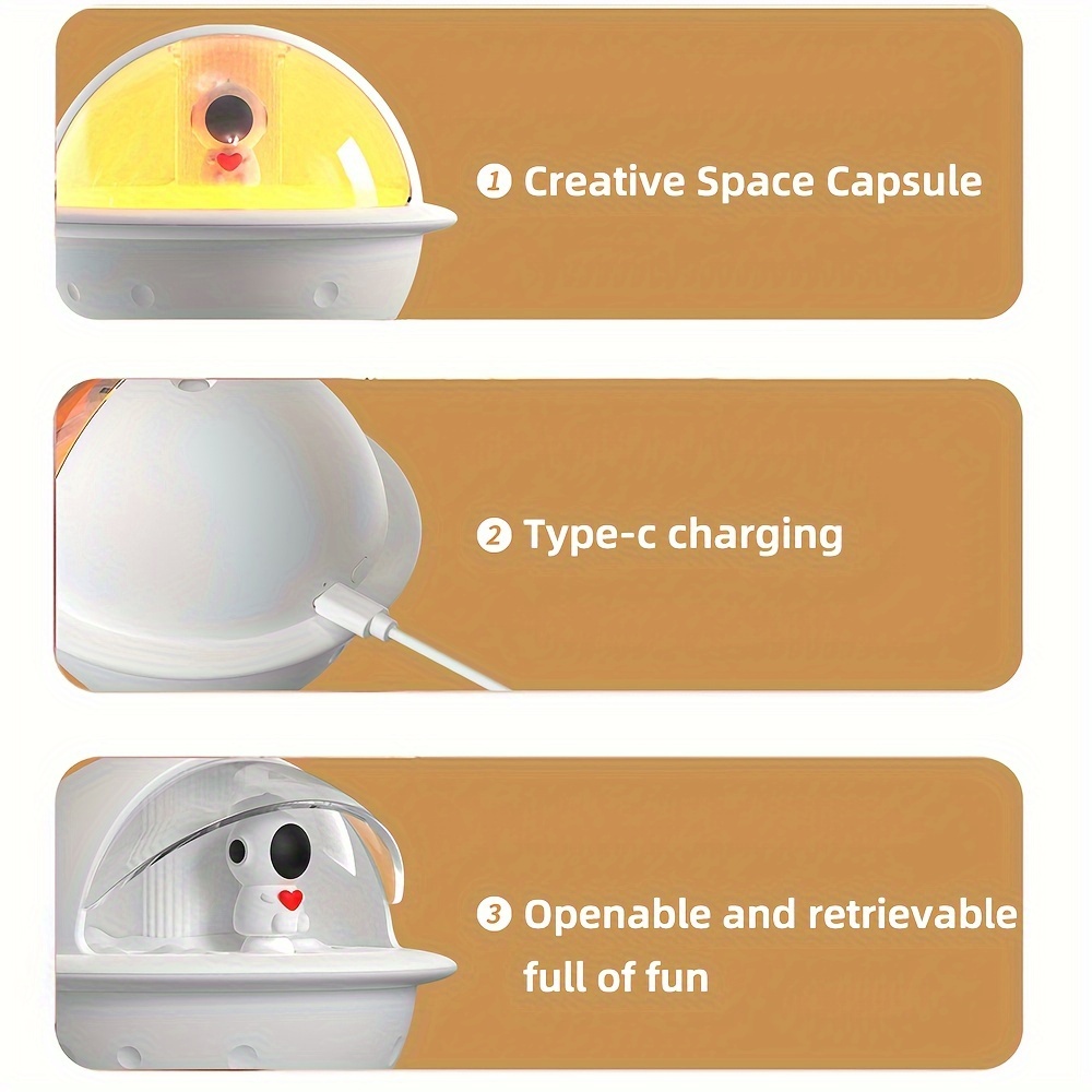   space ball humidifier portable humidifier usb desktop humidifier cold mist silent ultrasonic aromatherapy diffuser suitable for cars offices bedrooms 2 mist modes details 6