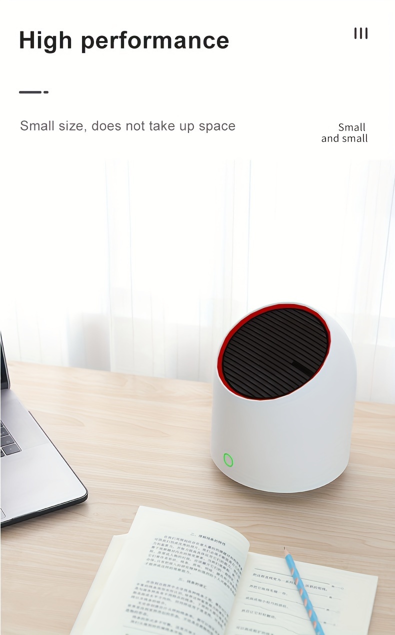 2024 new   small household usb silent odor removal smoke dust mini portable purifier details 9