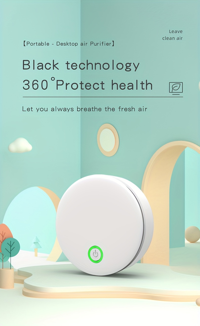 portable   negative ion and ozone generator usb rechargeable purifying air and eliminate odor   remover litter box sterilizer suitable for home car refrigerator shoe cabinet   details 0