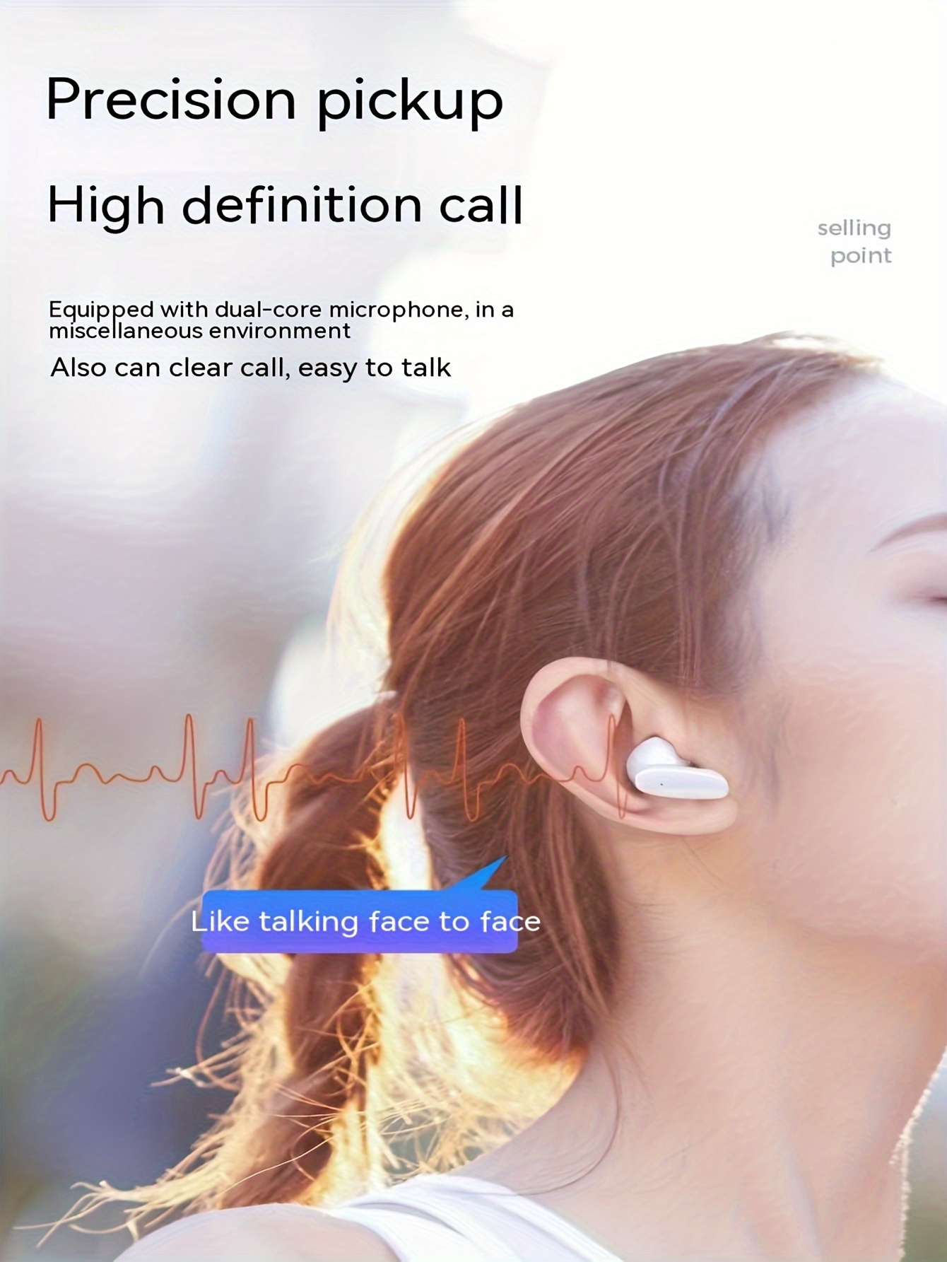tws wireless headphones headphones earbuds   true wireless freedom ergonomic design for ultimate comfort hifi sound with dolby bass acc stereo hd calling compatible with android iphone ideal for sports and music lovers details 2